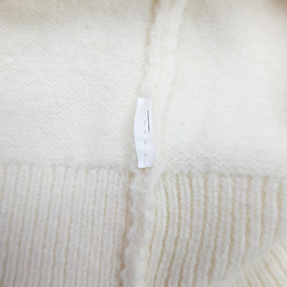 EUC Colorblock Cozy Oversize Turtle Neck Knit Sweater Sz. 1XL Cream & Spice - Picture 7 of 9